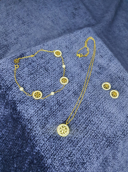 Elegant Tory Round Stainless Steel Earrings for Women | Modern shine, timeless charm - Mux E Mart