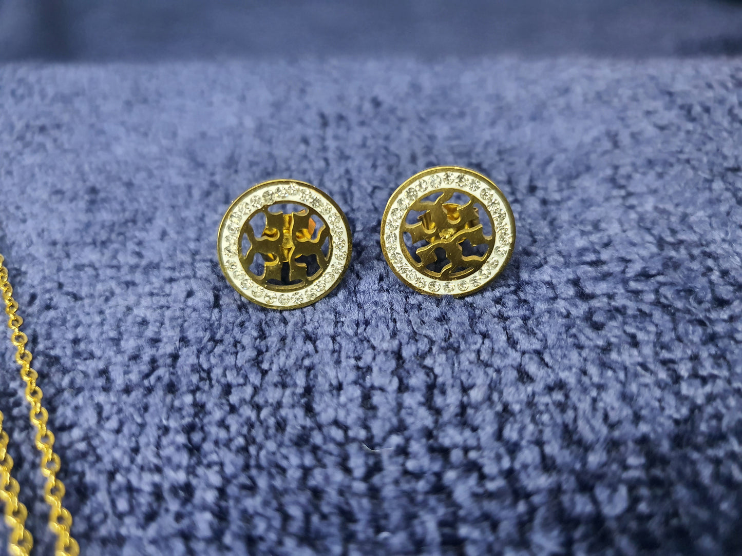 Elegant Tory Round Stainless Steel Earrings for Women | Modern shine, timeless charm - Mux E Mart