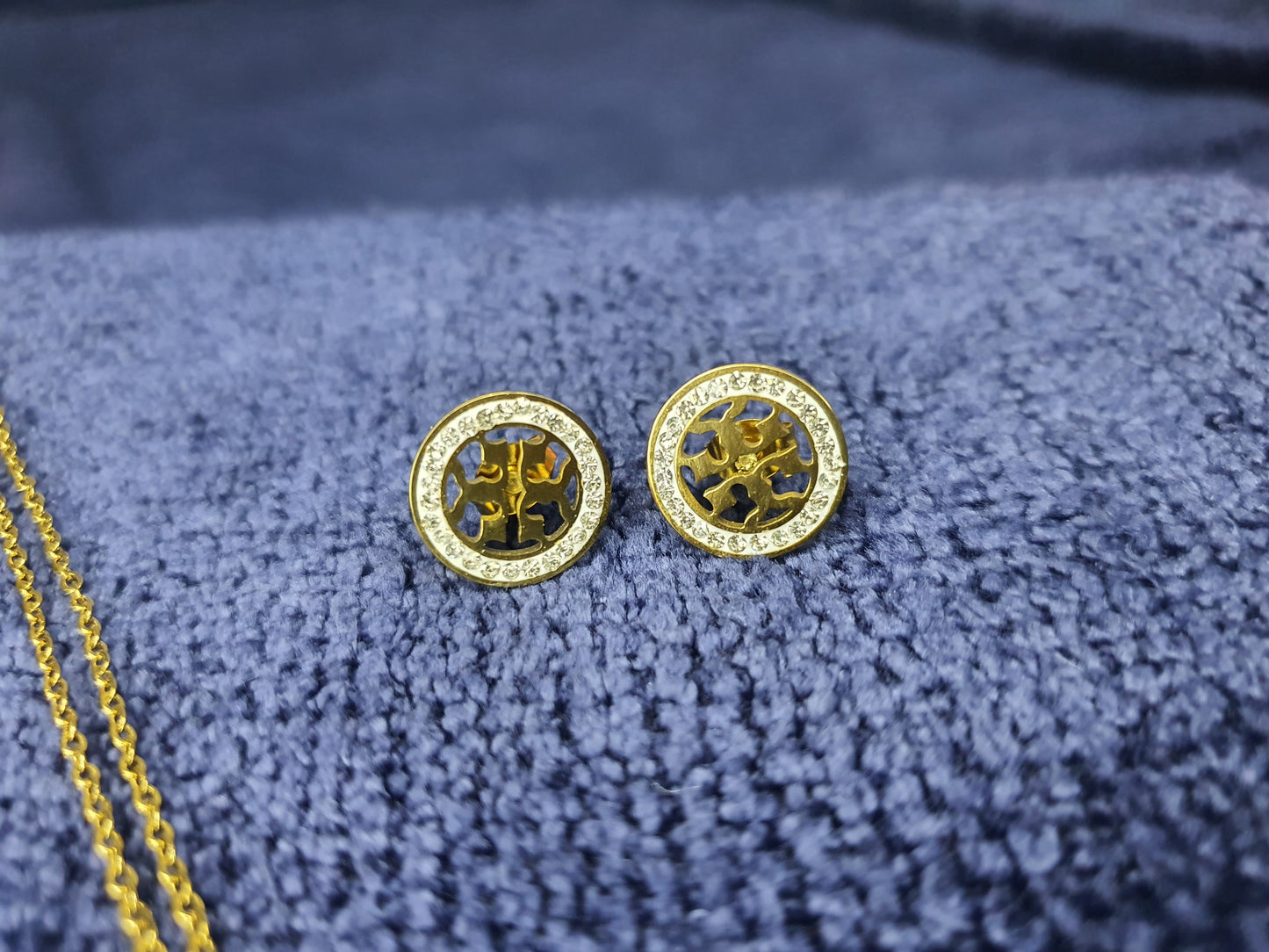 Elegant Tory Round Stainless Steel Earrings for Women | Modern shine, timeless charm - Mux E Mart