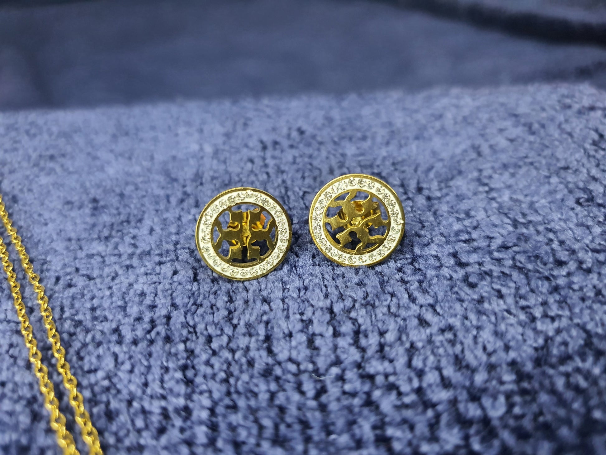 Elegant Tory Round Stainless Steel Earrings for Women | Modern shine, timeless charm - Mux E Mart