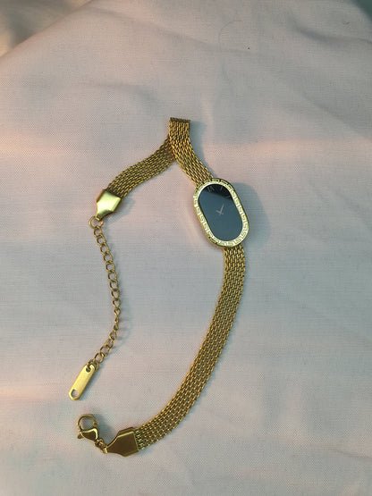 Luxury Gold Watch Face Jewelry – Earrings, Bracelet, Necklace & Complete Set - Mux E Mart