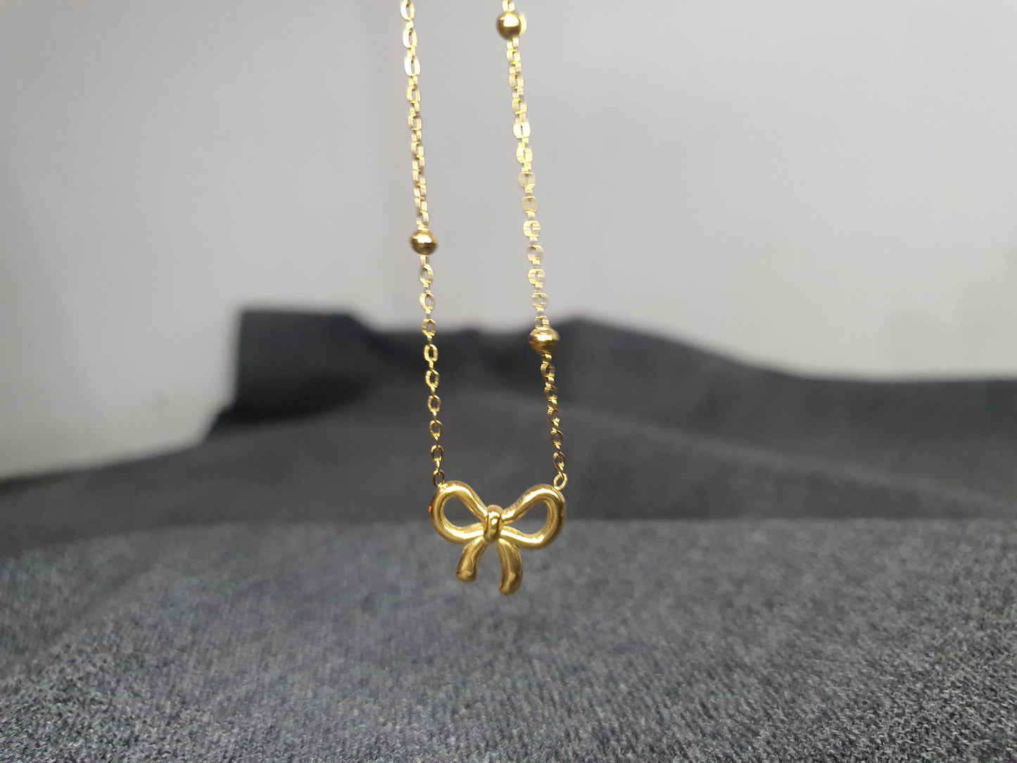 Gold Bow Stud Earrings for Women | Elegant Heart Jewelry Gift - Mux E Mart