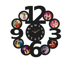 Mux E Mart customized Picture frame with clock number- 15x15 Inches - Mux E Mart