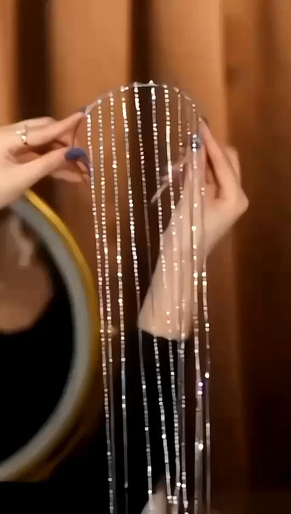 Crystal Tassel Headband – Elegant Hair Hoop for Women & Girls